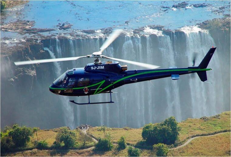 Helikopter vlucht Victoria watervallen