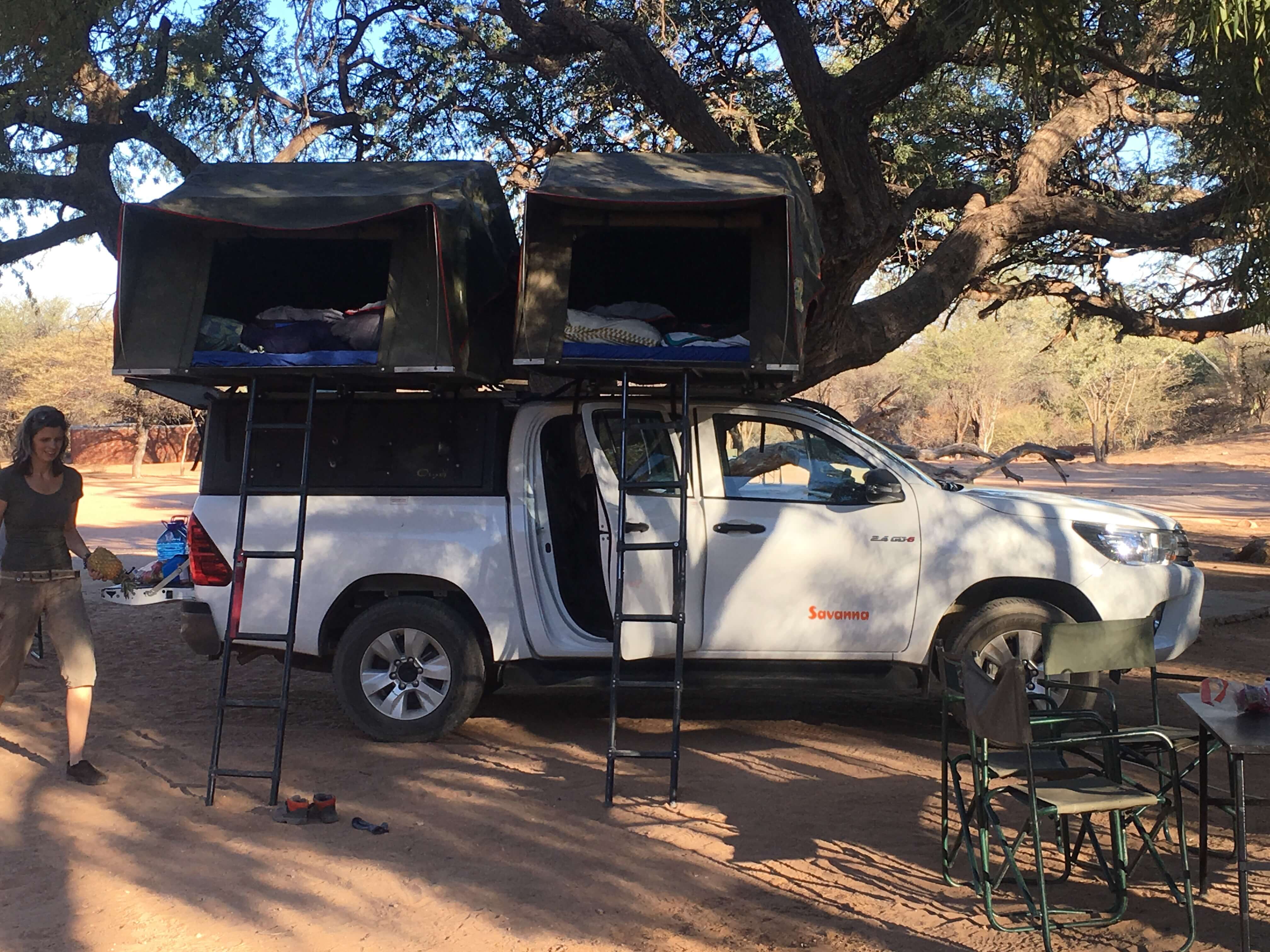 Familie van der Kolk in Namibië