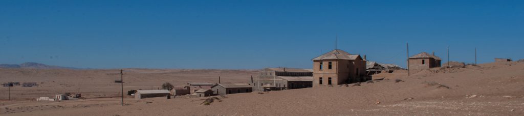 Verlaten stadje Kolmanskop Namibië