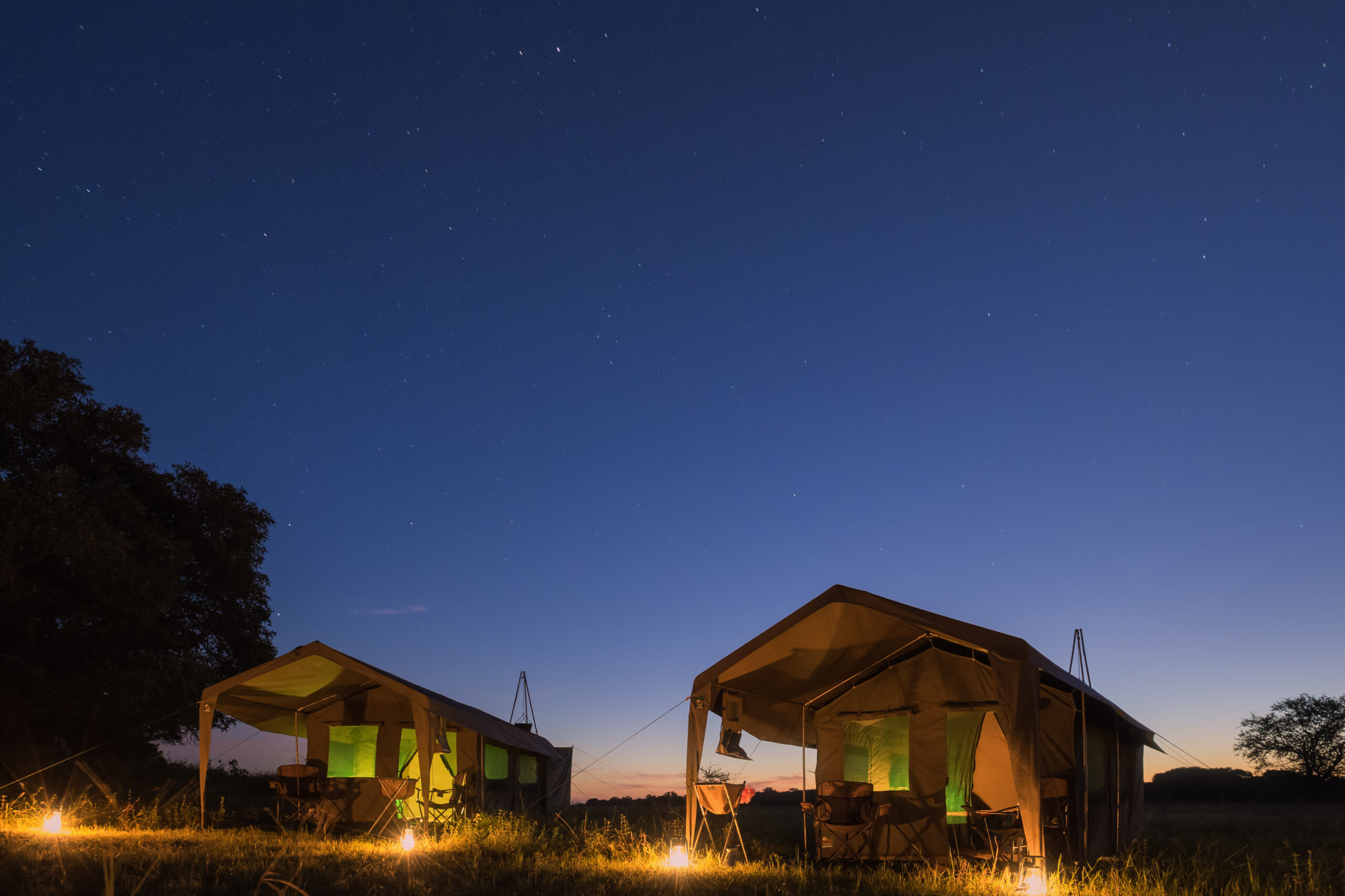 Luxe mobiel safarikamp Botswana