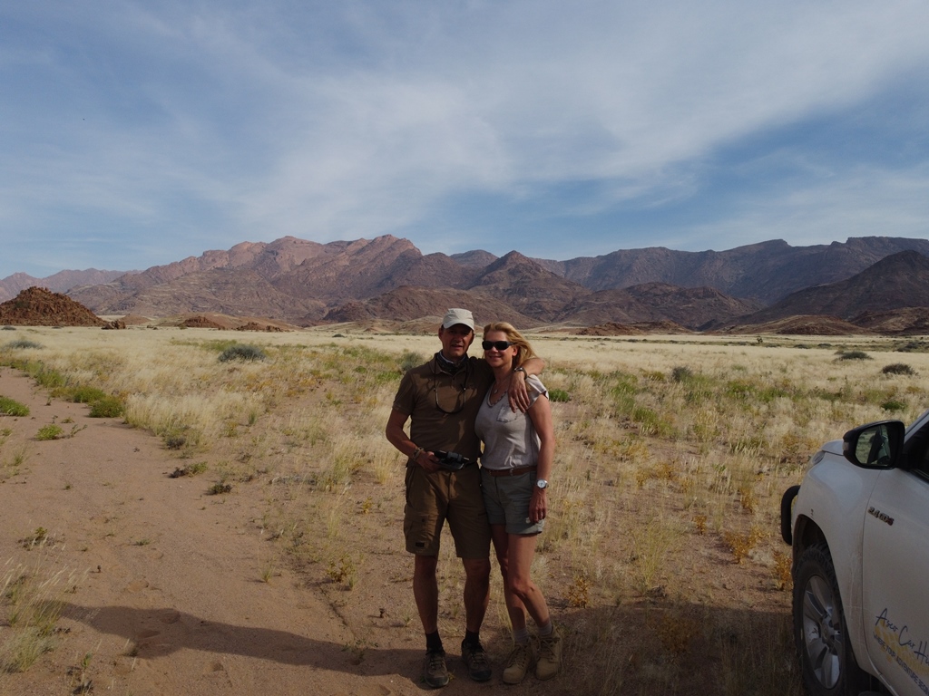 Nitti en Martina in Namibië
